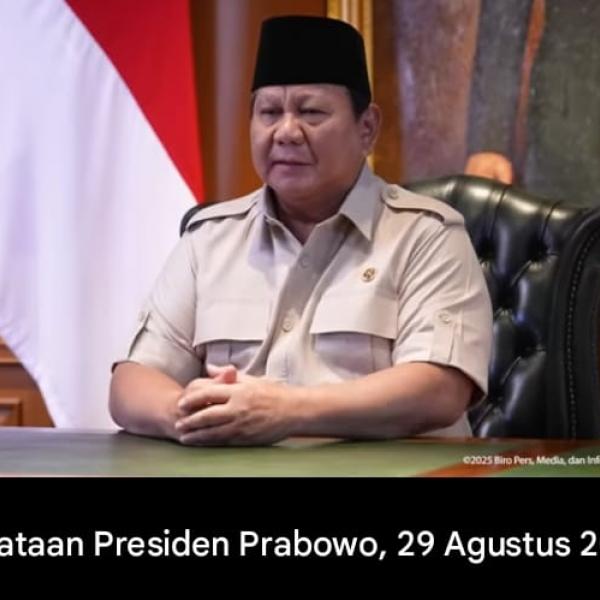 Pernyataan Presiden Prabowo, 29 Agustus 2025